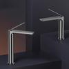 Bathroom Basin Faucet Hot & Cold  Bathroom Gray Sink Faucet Deck Mounted Lavotory Faucet  Mixer Water Tap