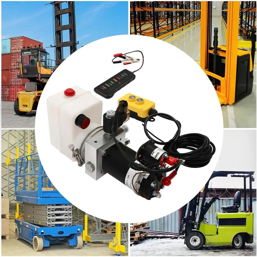 12V Hydraulic Pump for Tipping Trailer, Hydraulic Aggregate, Single-acting Hydraulic Pump for Tipper Hydraulic Pumps