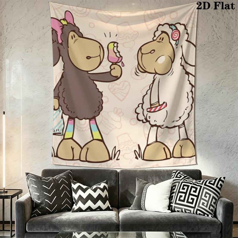 Jolly Cute Wall Tapestry Aesthetic Wall Hanging Printed Fabric Blanket Decorative Tapestries for Bedroom Living Room Home Decor