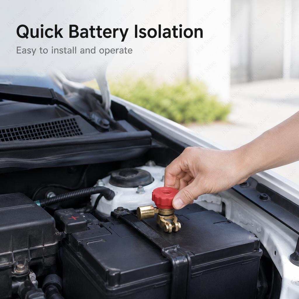1/2Pcs Car Battery Terminal Switch Quick Disconnect Isolator Truck Parts Auto Parts Battery Disconnect Red Black Switch