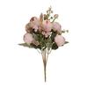 Pivoines Artificielles Fleur Mélange de Fleurs de Pivoine Artificielle Tige de Fleur Fausse Soie Toucher Réel Bouquet pour Arrangements Floraux Table à Manger Fête de Mariage Centre de Table