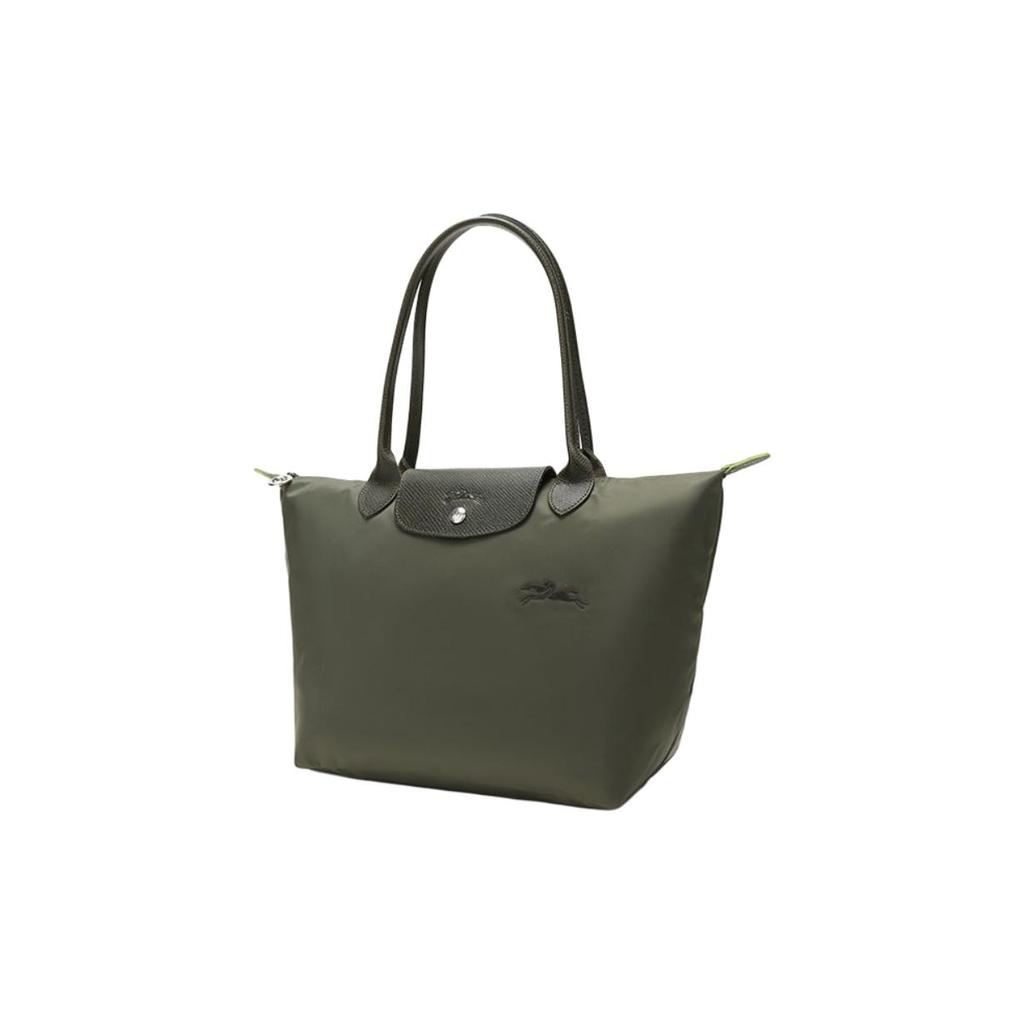Longchamp Le Pliage Green 28 Langer Griff Umweltfreundliche Leinwand Knödel Schultertasche Medium Damen Taschen Waldgrün 2605919479