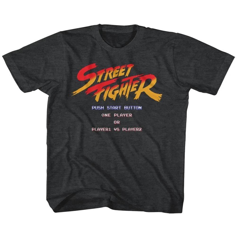 Street Fighter Start Screen Vintage Smoke Gaming Children's T-shirt