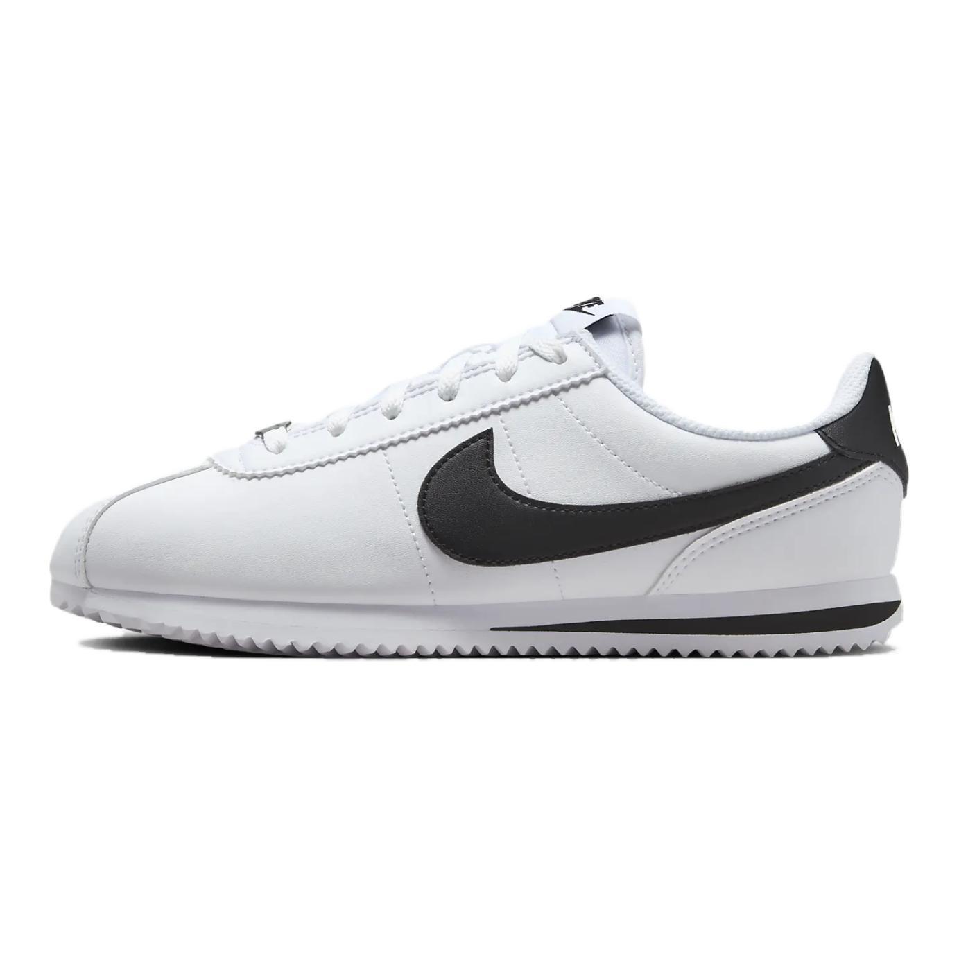 (GS) Nike Cortez White Black Kids DM0950-108 EU 35.5