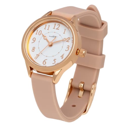 

Fieldwork Women s Analog Watch with Silicone Band, Easy to Read, Pink Kelpie (YM094-2)