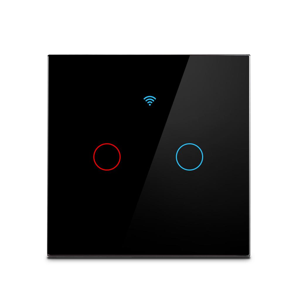 AXUS WiFi Ewelink APP Light Wall Switches Touch Smart Wireless Remote Control No Neutral Wire Install Support Alexa Google Home
