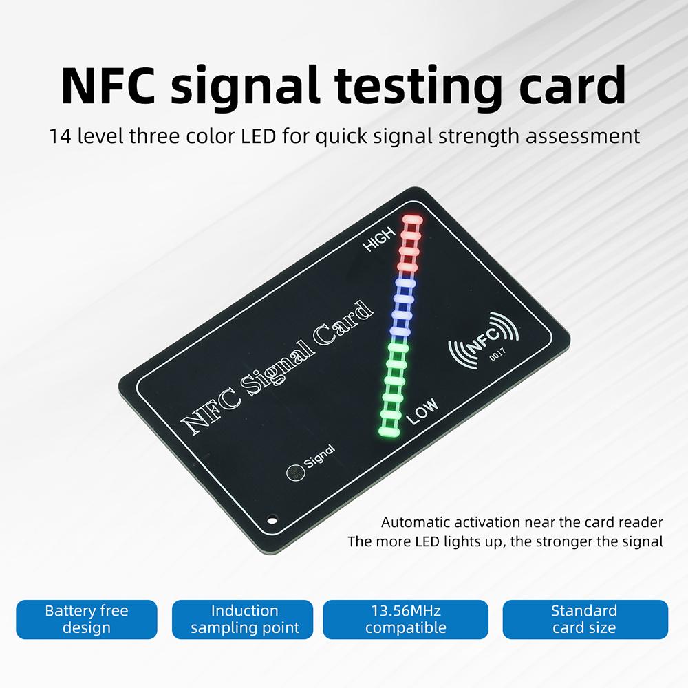 Smart RFID NFC Signal Testing Card Module 11.16MHz Frequency Nfc Card Encrypted Programmer Reader 1 Color LED Light Display