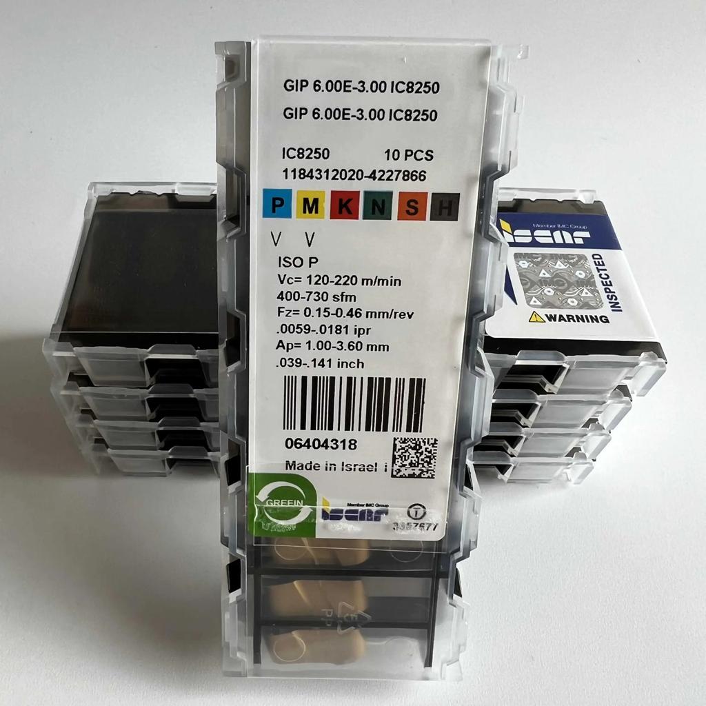 ISCAR / GIP6.00E-3.00 IC8250 /Industrial Indexable Carbide Inserts 10 Pcs