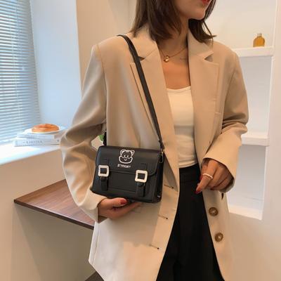 Dames messenger bag zomer nieuwe mode schouder veelzijdig kleine vierkante tas klein fris effen kleur casual tas