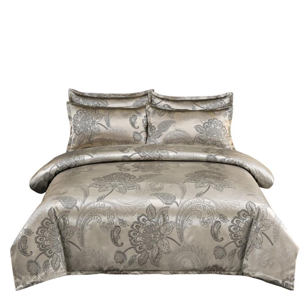 Wedding Bedding European Jacquard Quilt Set Three-Piece American, Eternal Movement Simple Style,