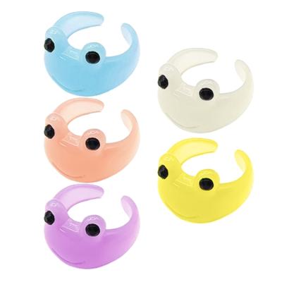 2023 Cartoon Einfache Froschringe Damen Mode Süß Fünf Farben Mode Offene Ringe Hochzeit Fingerzubehör Schmuck