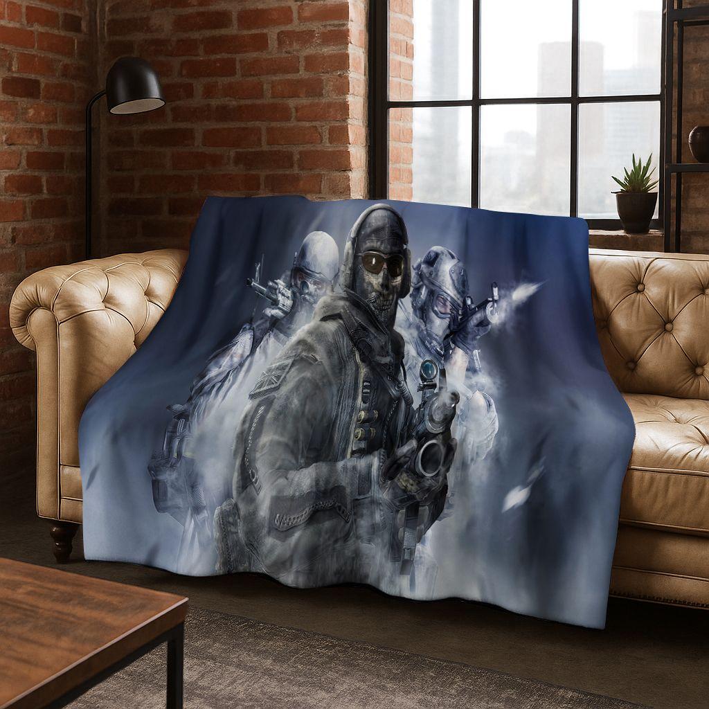 26 Style CS GO Game Counter Strike Gamer Flannel Blanket,Warm and Cozy Soft Throw Blanket for Home Bedroom Bed Sofa Cover Gift