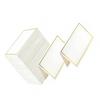 Set of 50 Stylish Gold Rimmed Table Name Cards for Wedding Banquet Dinner Party and Festival Gold/ Silver Accent