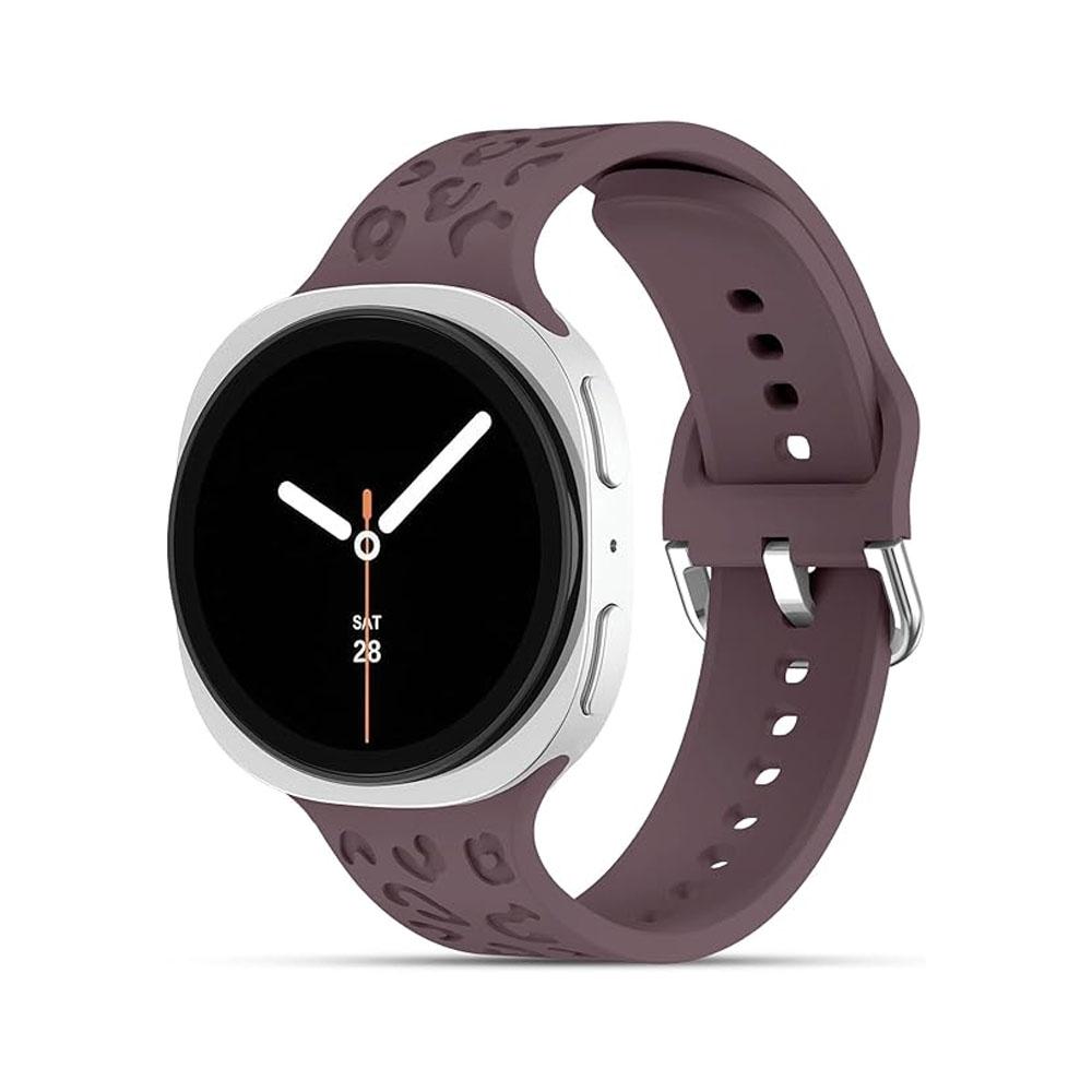 Band for Samsung Galaxy watch 8/8 classic 46mm 44mm 40mm Engraved Leopard Wrist Bracelets Correa pulseras Galaxy watch 8 Strap
