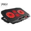 Cooling Pad Laptop with USB Ports 6 Wind Speeds Metal Mesh Fast Heat Dissipation Universal Adjustable Height Notebook Stand Central Fan Cooler