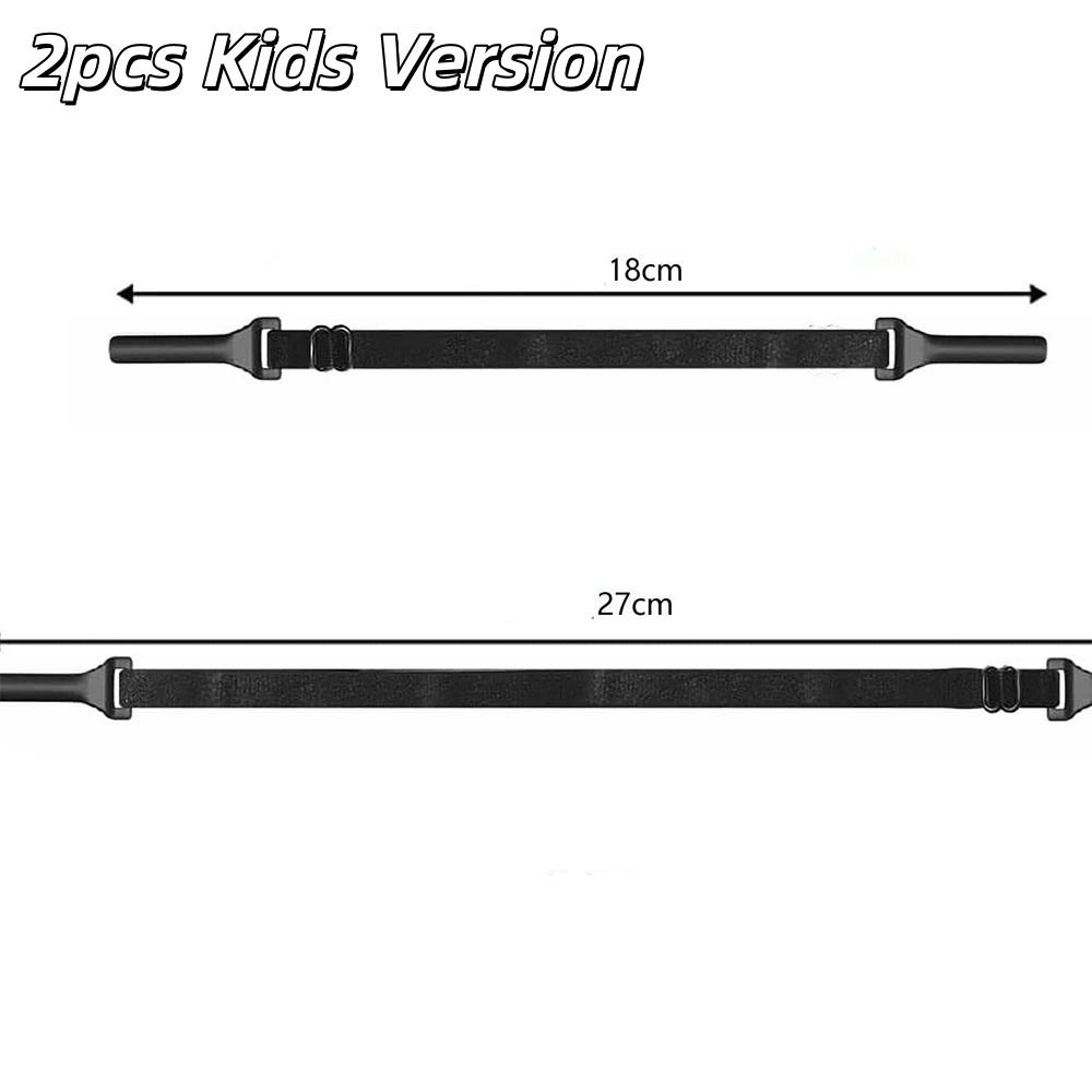 

2 шт. Цепочка для очков, переменный размер, спортивная, с противоскользящими и противопадающими фиксаторами, детская, взрослая, регулируемая, эластичная силиконовая веревка