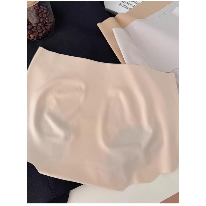 Seamless Mid Waist Plus Size Women Antibacterial Mulberry Silk Crotch Underwear
