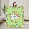 Hamutaro Flannel Blankets Winter Soft Durable Throw Blanket for Boy Girl Outdoor Novelty Bedspread Sofa Bed Cover