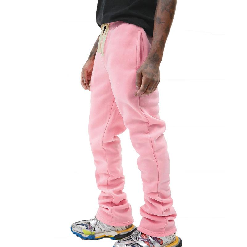 Autumn and Winter Men's Solid Color Casual Pants Pant Loose Straight Leg Pants