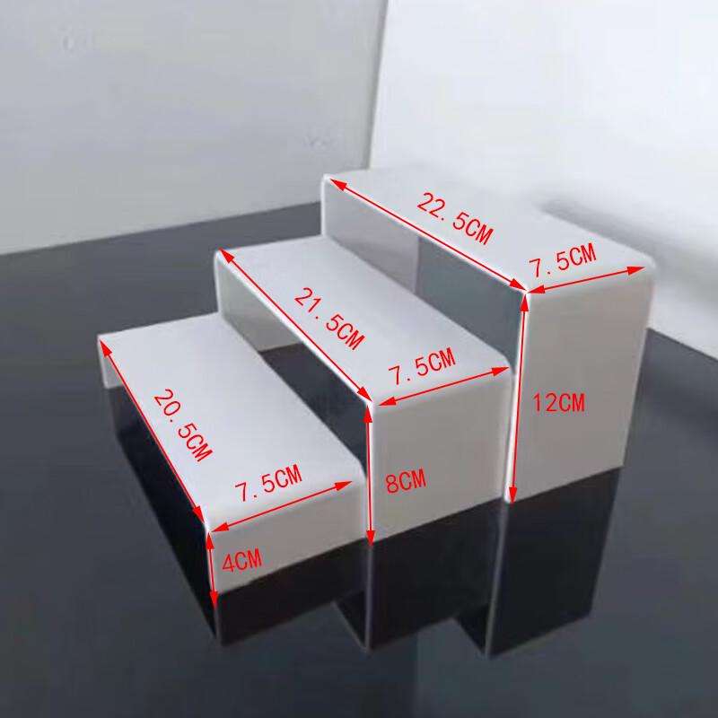 Pabe European Style Acrylic Square Dessert Display Stand Set (3-Piece)