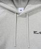 W.L Back Zipper Raglan Hoodie-Grey