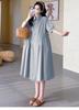Elegant 2026 Loose-Fit Maternity Nursing Dress Skirt