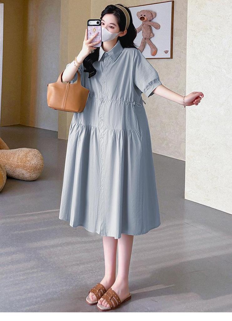 Elegant 2026 Loose-Fit Maternity Nursing Dress Skirt