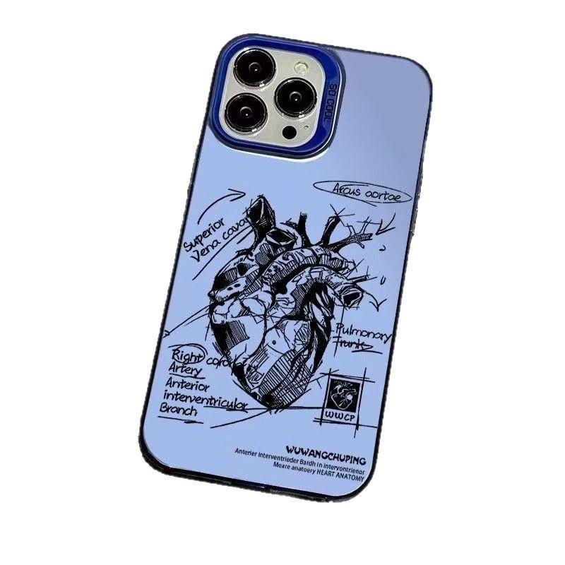 Trendy Heart Design Case for iPhone 16 Plus, 15 Pro Max, 13 Pro, 12/11