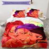 KPOP Hunter 3pcs Bedding Set Duvet Cover Closure Includes 1 Duvet Cover & 2 Pillowcases for All Seasons Bedroom Home Dorm Decor