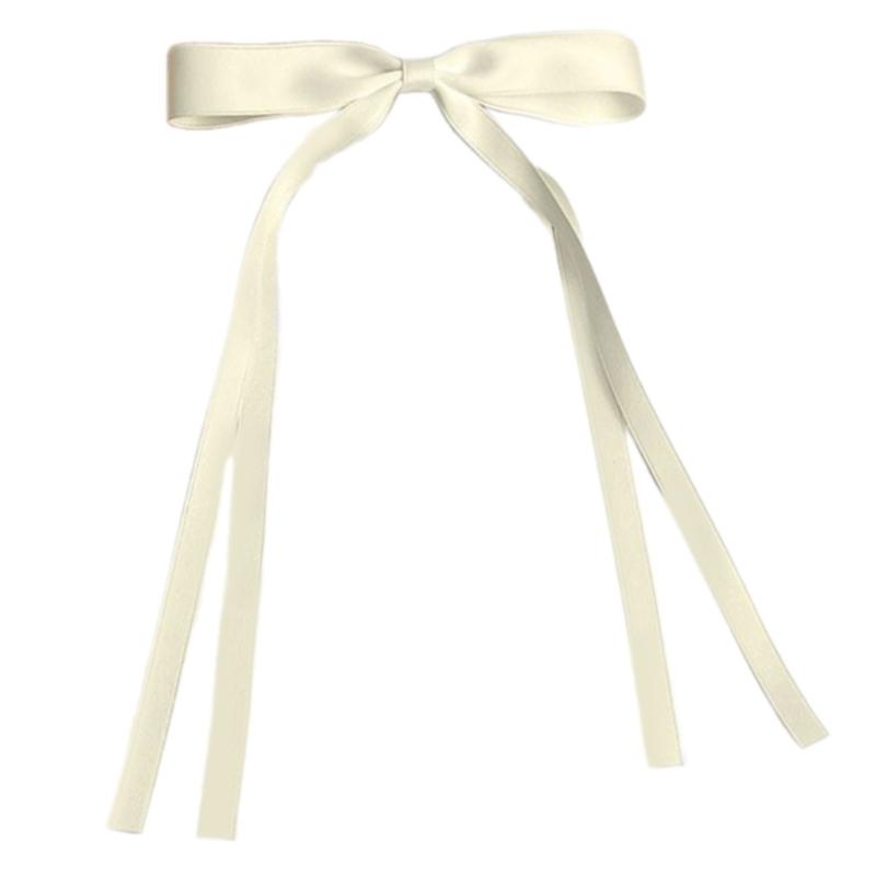 10PCS Soft Polyester Hair Barrettes Double Ribbon Bows Design Nonslip Duckbills Clip For Daily Use And Sports