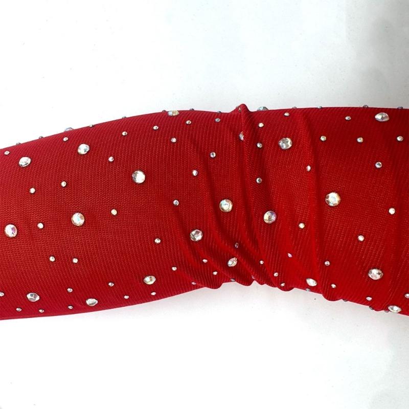 Strassverzierungen Lange Transparente Handschuhe Atmungsaktive Polyester-Armstulpen Für Brautshow Abschlussbälle Abendveranstaltungs-Accessoires