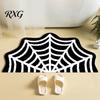 Durable Fade-resistant Rug Halloween Bathroom Rug, Spider Web Bath Mat, Gothic Pumpkin Lantern Floor Mat Non-Slip Area for Front Door Bedroom