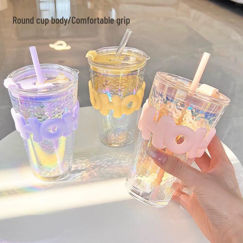 Libaiyi Portable Double-Drink Glass Tumbler