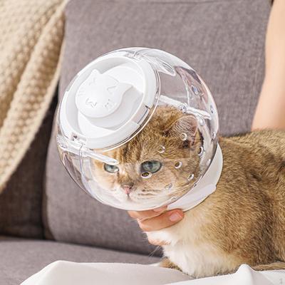 Adjustable Cat Muzzle for Grooming and Travel - Clear Protective Cover