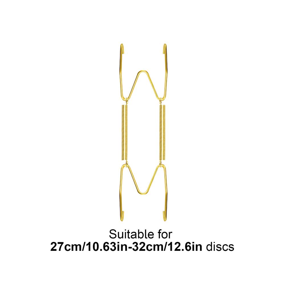 Wand-Ausstellungsplatten Geschirr-Aufhänger Halter Feder-Wandplatte Metall-Aufhänger mit Goldbeschichtung Geschirr-Halter mit Haken W-Typ