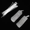 24Pcs Filter with 24Pcs Cable Ties Stainless Steel Washing Machine Lint Traps Cleaning Tools