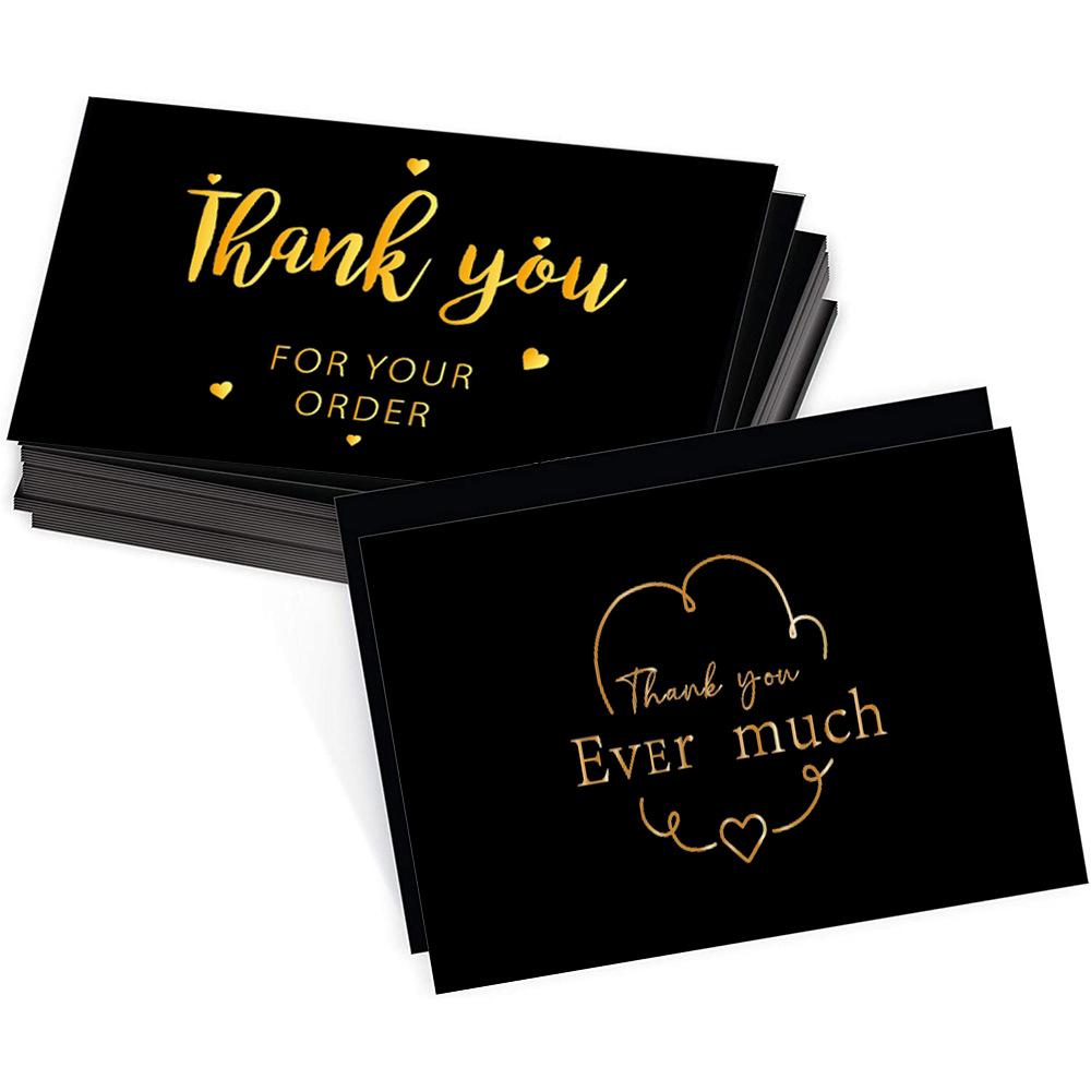 Simple Laser-Engraved Thank You Cards - 30 Pack
