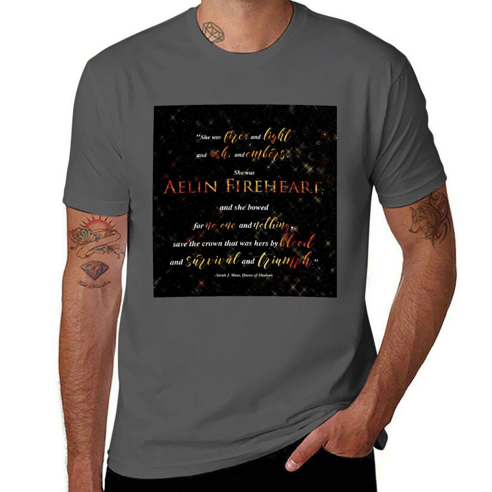 

Aelin Fireheart- Throne of Glass T-Shirt funny t shirts cotton cotton tshirt 100% T-Shirt 4XL