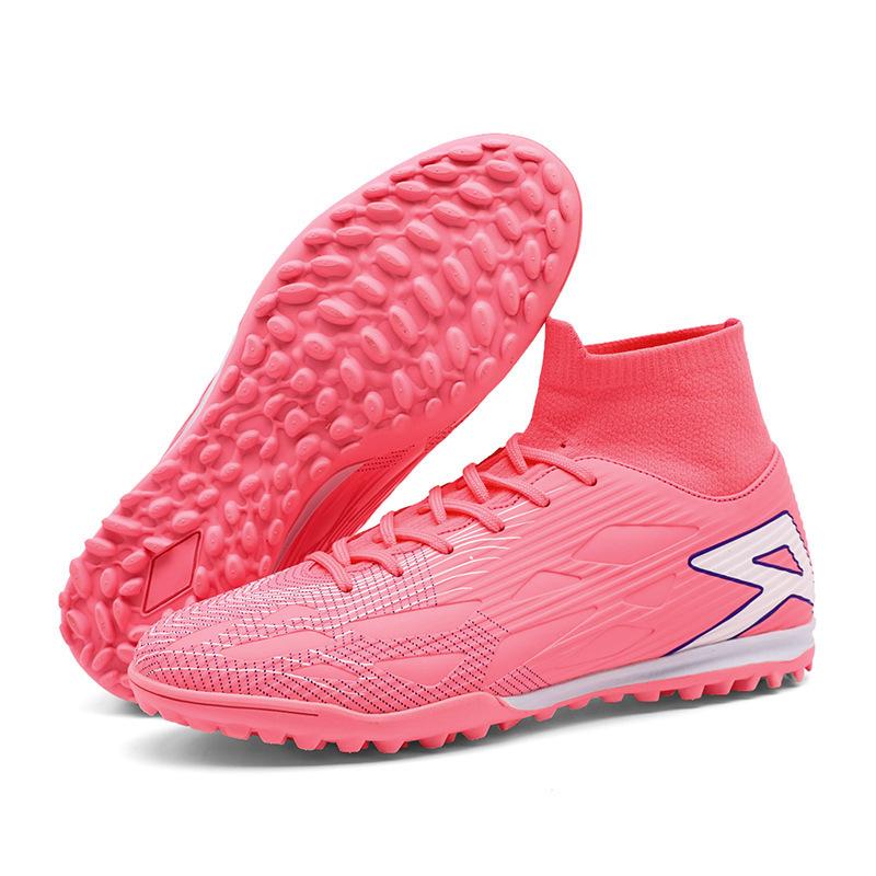 High-top Full-size Sports Shoes, Women's Long Nails, Teenagers' New Broken Nails, Football Shoes, Men's European Cup Training