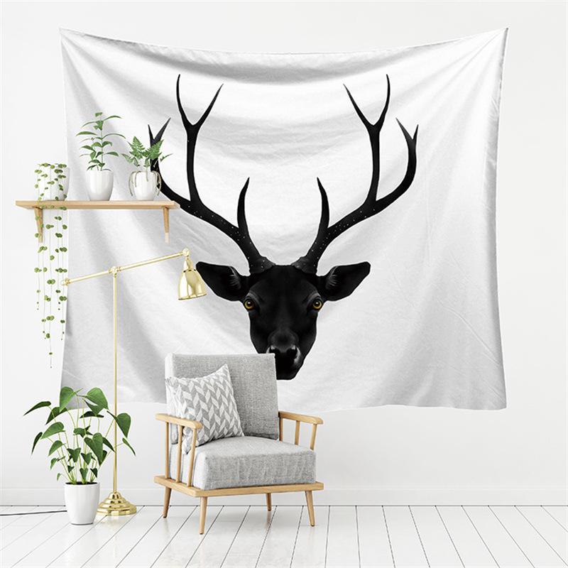 New Forest European-American Landscape TV Background Wall Tapestry - Polyester Decorative Hanging Cloth