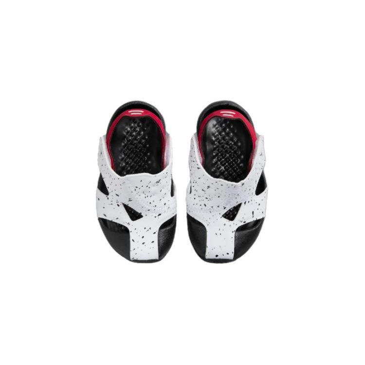 Air Jordan Flare TD White Gym Red Black Speckled Baby Sneakers CI7850-106