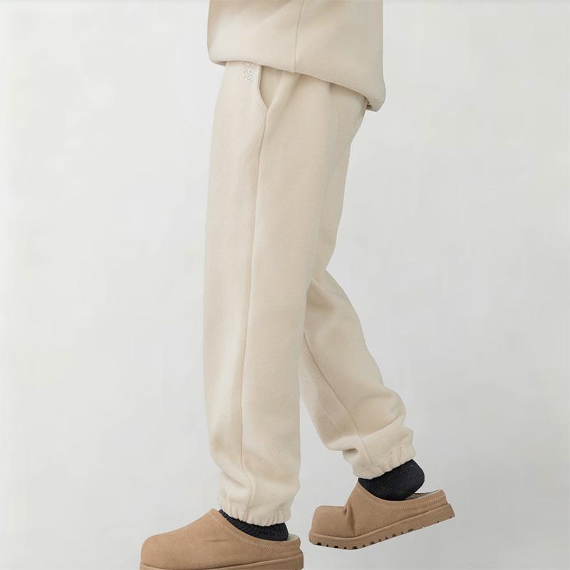 Autumn Winter Men'S Casual Pants American Style Youth Plus Size Fleece-Lined Sweatpants Trendy Brand Versatile Thickened Pants For Men