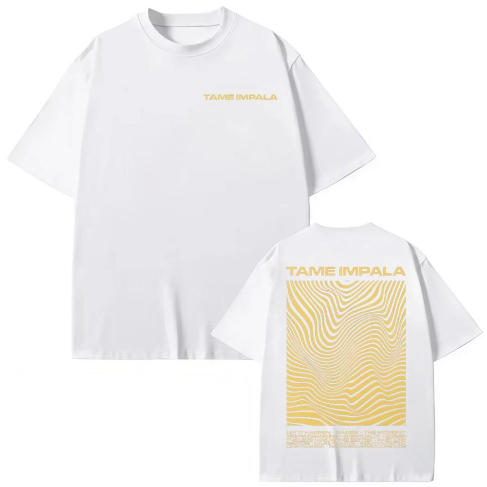 Rocková Kapela Tame Impala Merch Trička Vysoká Kvalita Móda Oversized Trička Muži Ženy Ležérní Bavlna Krátký Rukáv Tričko