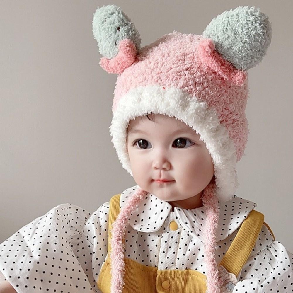 Winter Fruit Ear Hat Fleece Ear Protection Hat Lovely Baby Beanie Cap Kids