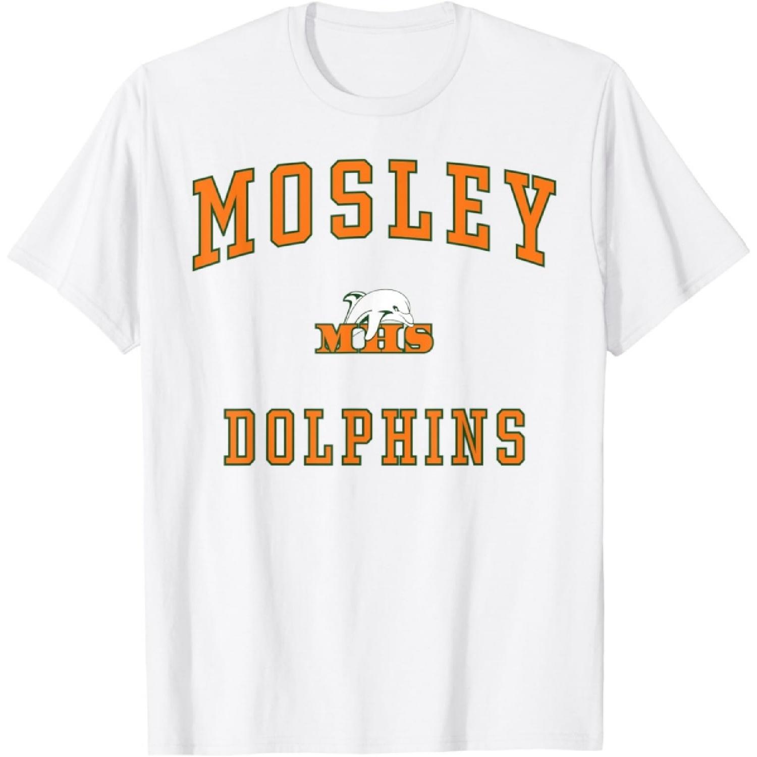 

Mosley High School Dolphins T-Shirt XXXXXL білий