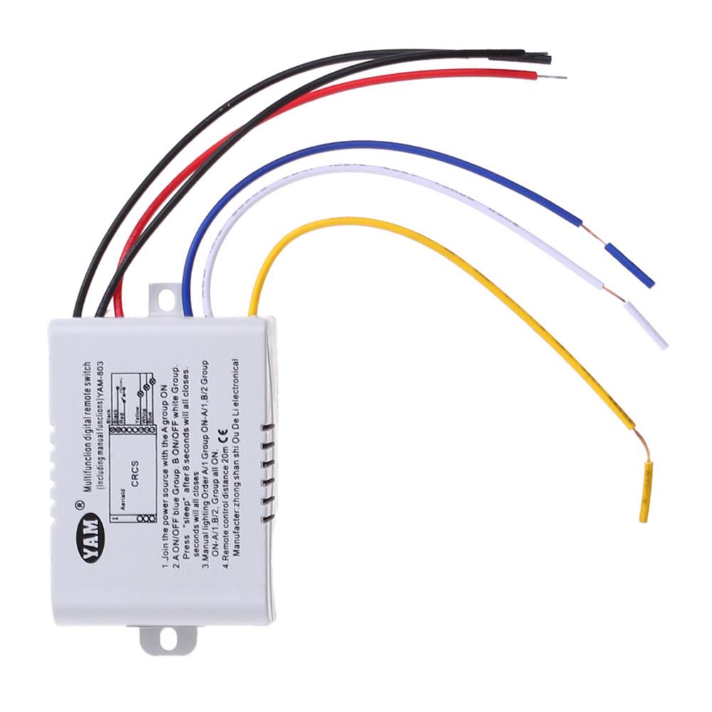 1/2/3 Channel Receiver Transmitter ON/OFF 220V Light Lamp Gadgets Wall Remote Control Switchs Lamp for LED Ceiling Light Lamp