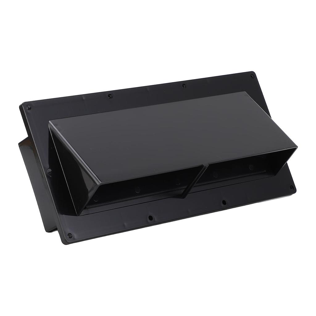 RV Range Hood Vent Cover with Lockable Clip Exterior Vent Cover for RV Trailer Boat Marine Yacht Black