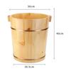 Wood Footbath Basin Foot Bucket Reusable Wood Foot Bath Foot Soaking Tub with Stool