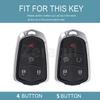 4/5 Buttons Shell Fob Holder Tpu Car Key Cover Case For Cadillac Ats Ct6 Cts Dts Xt5 Escalade Esv Srx Sts Xts Elr 2014 -