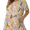 Wiosna Lato Krótkorękawowa Luźna Sukienka do Spania z Nadrukiem Sukienka Domowa Duży Rozmiar Damska Codzienna Sukienka do Spania